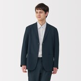 紳士　風を通す　ストレッチサッカージャケット