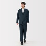 紳士　風を通す　ストレッチサッカージャケット