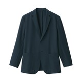 紳士　風を通す　ストレッチサッカージャケット