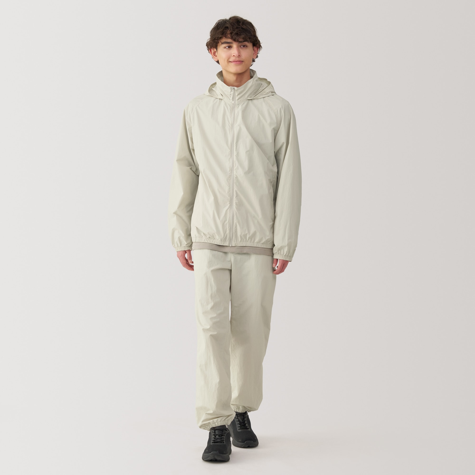 紳士　撥水　ナイロン　ポケッタブル　ウィンドブレーカー