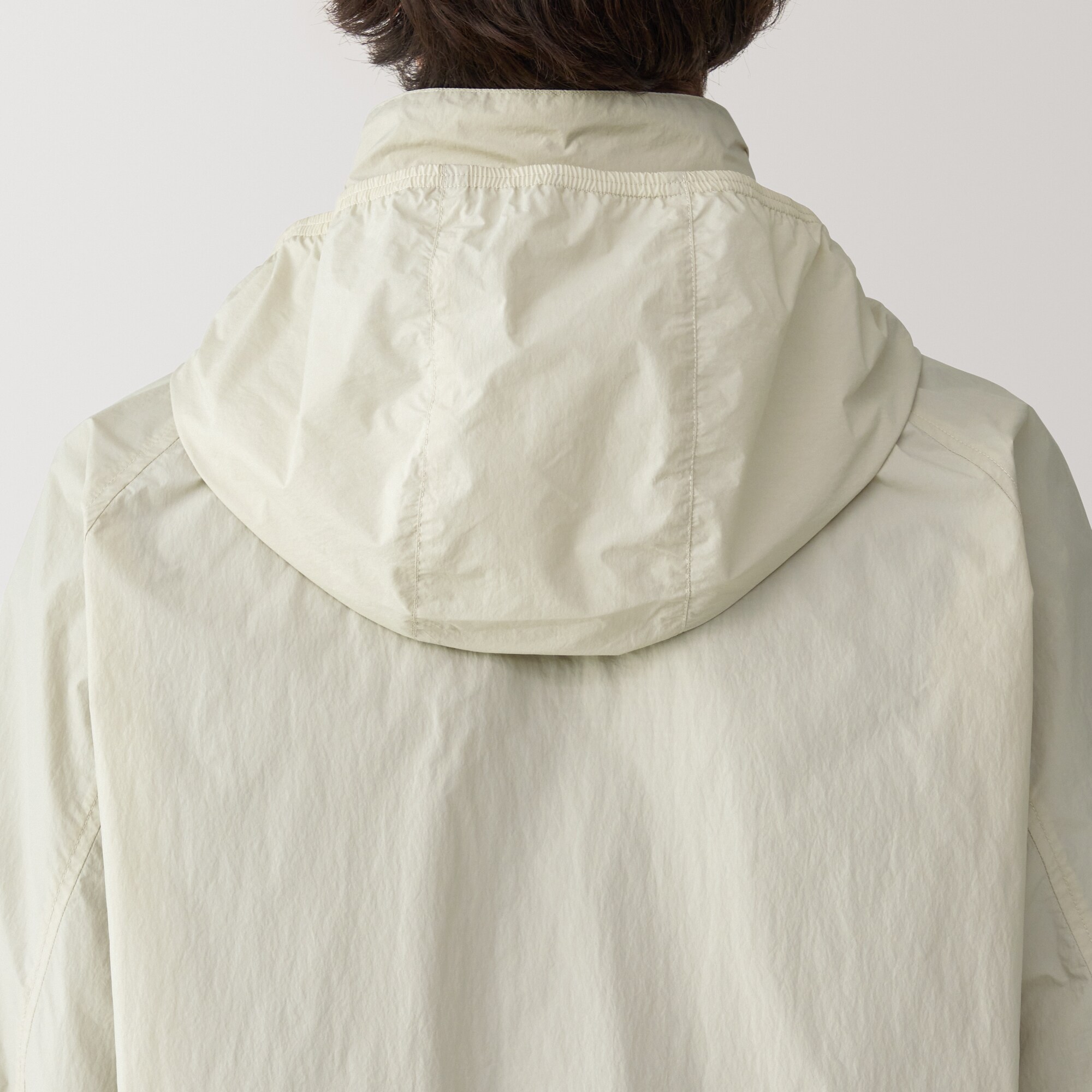 紳士 撥水 ナイロン ポケッタブル ウィンドブレーカー | 無印良品