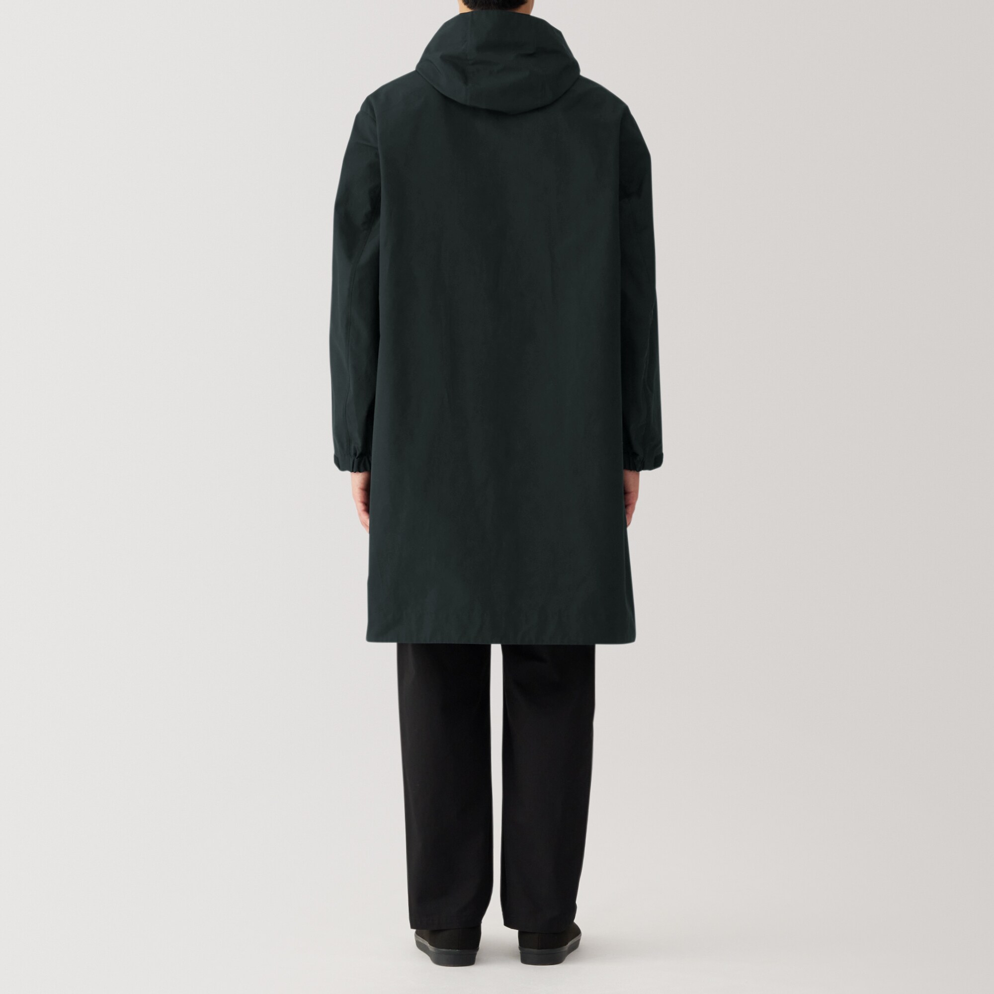 [新品] 無印良品 MUJI 撥水 フードコート ブラック L MUJI (無印良品) - ☆新品☆ MUJI Labo 撥水フードコート 男女