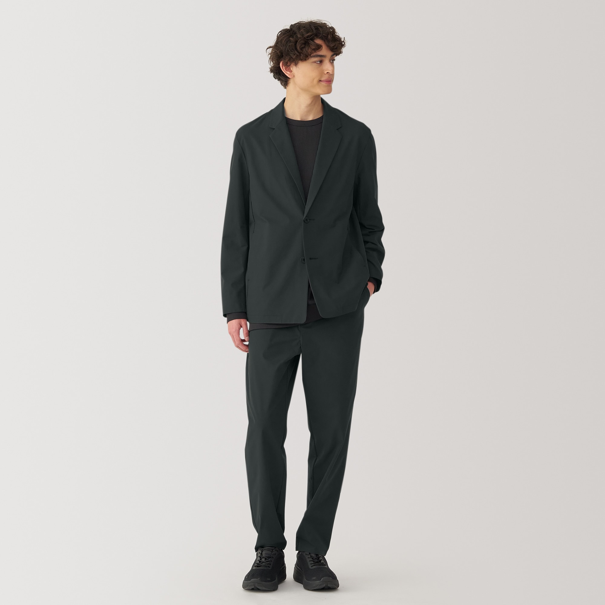 紳士 UVカット 撥水ストレッチ ジャケット | 無印良品