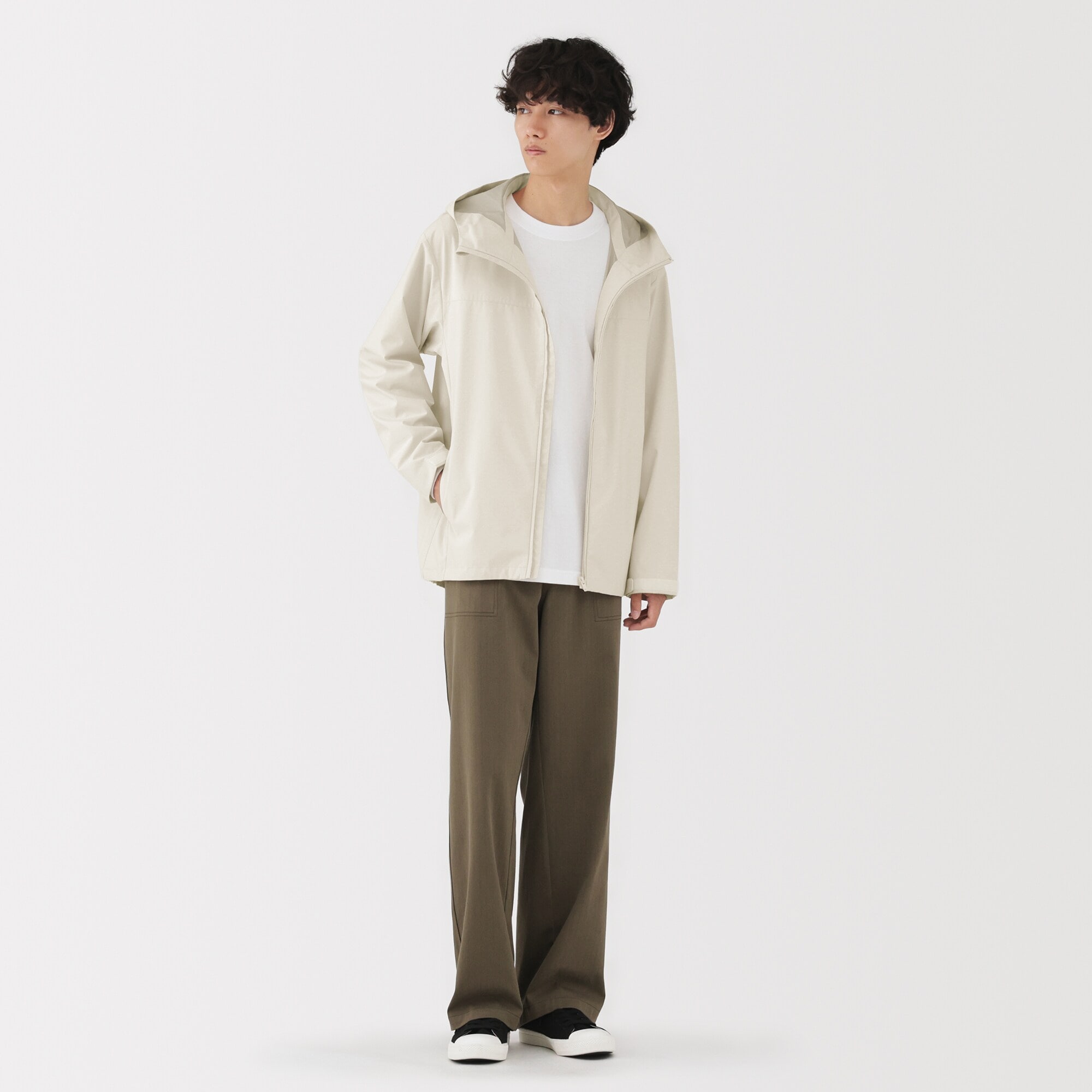 紳士　撥水　フードジャケット