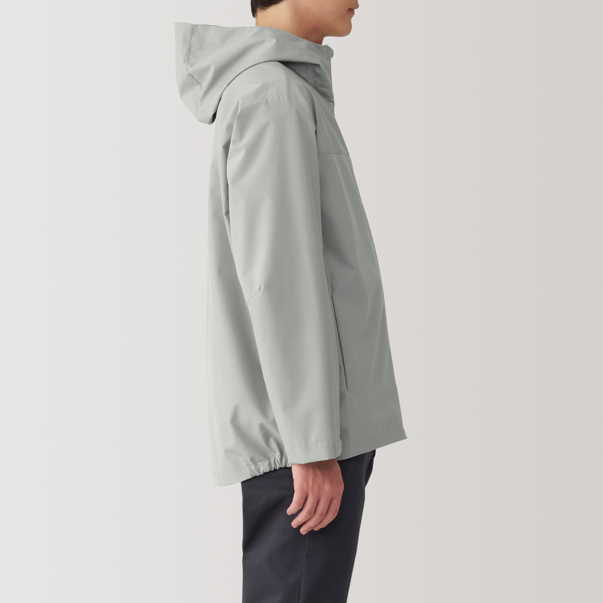 新品 MUJI 無印良品 撥水 フード付きコート M アイボリー 婦人 撥水 フード付きコート | 無印良品