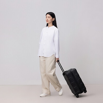 バーを自由に調節できる　フロントオープンキャリーケース（３２Ｌ）（ＯＳ）