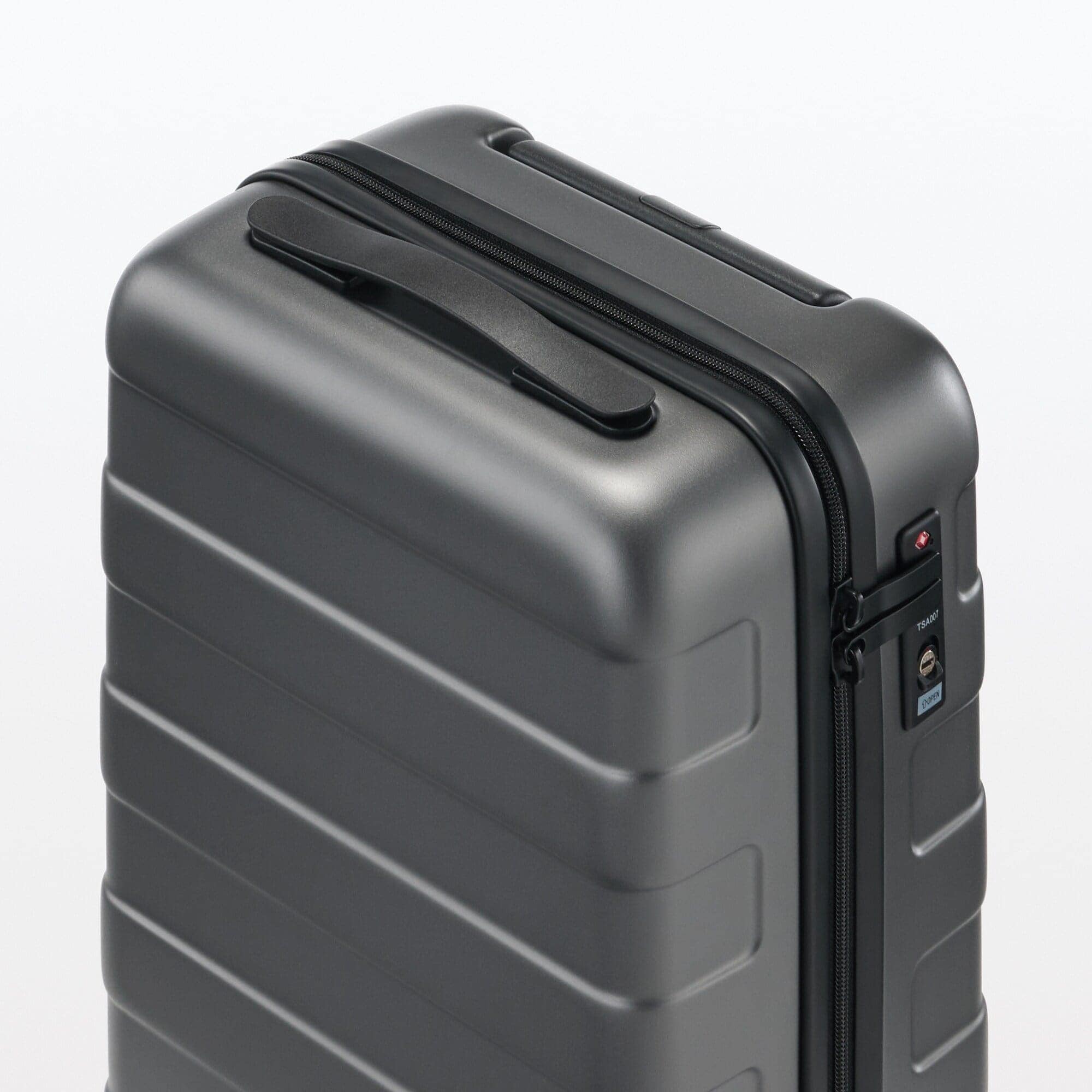 無印良品バーを自由に調整できるハンドキャリーケース20L グレー バーを自由に調節できる ハードキャリーケース（20L） | 無印良品