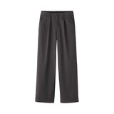 婦人　ムラ糸　チノタックワイドパンツ　股下長め