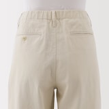 婦人　ムラ糸　チノタックワイドパンツ　股下長め