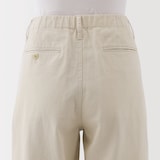 婦人　ムラ糸　チノタックワイドパンツ　股下長め