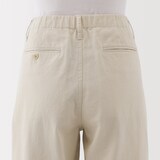 婦人　ムラ糸　チノタックワイドパンツ　股下長め