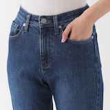 婦人　ストレッチデニムスリムストレートパンツ