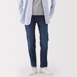 婦人　ストレッチデニムスリムストレートパンツ