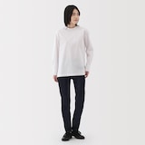 婦人　ストレッチデニムスリムストレートパンツ