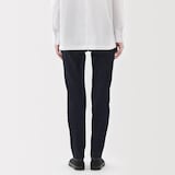 婦人　ストレッチデニムスリムストレートパンツ