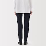 婦人　ストレッチデニムスリムストレートパンツ