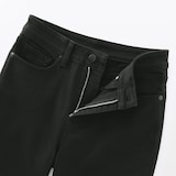 婦人　ストレッチデニムスリムストレートパンツ　黒