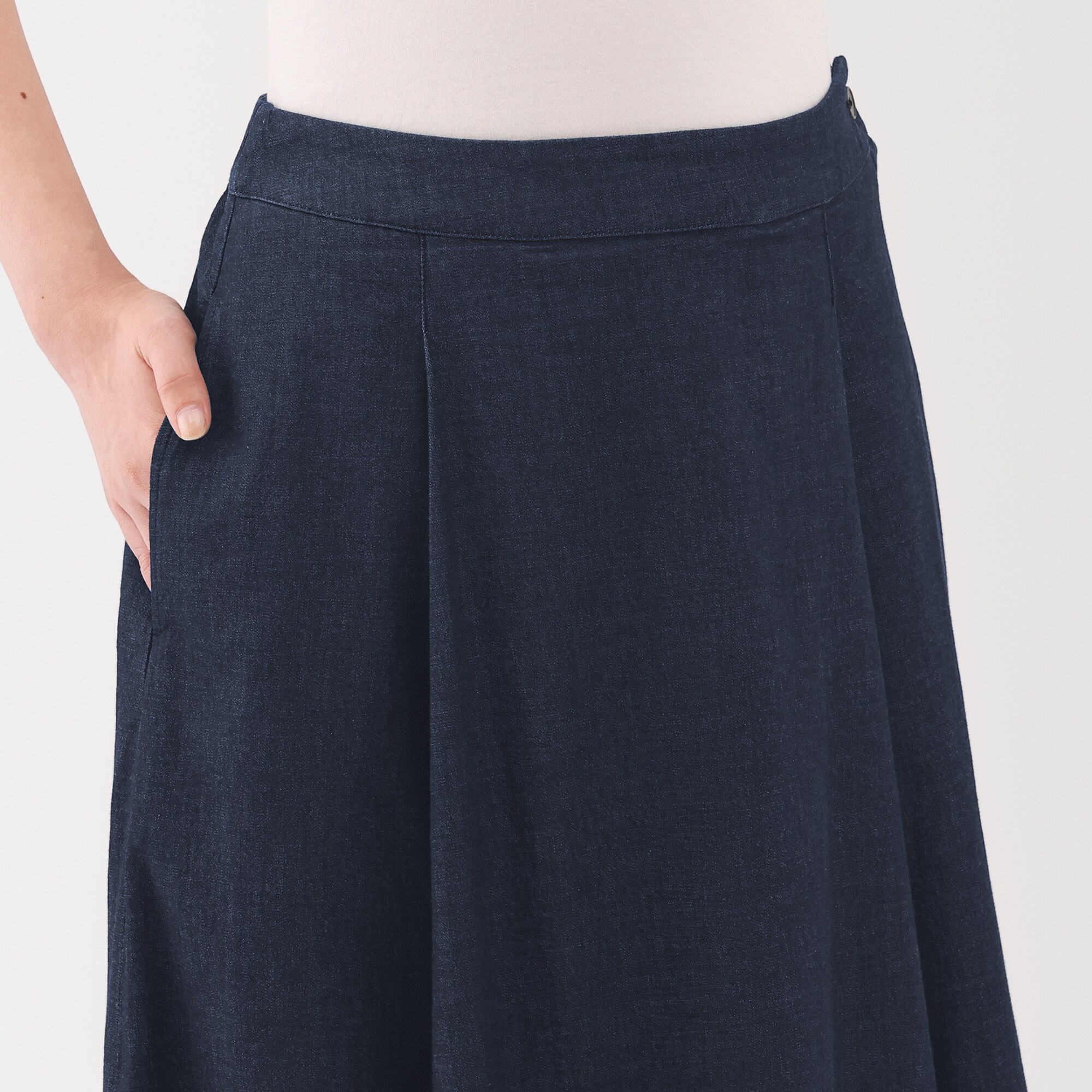 婦人 ストレッチライトオンスデニムフレアスカート | 無印良品
