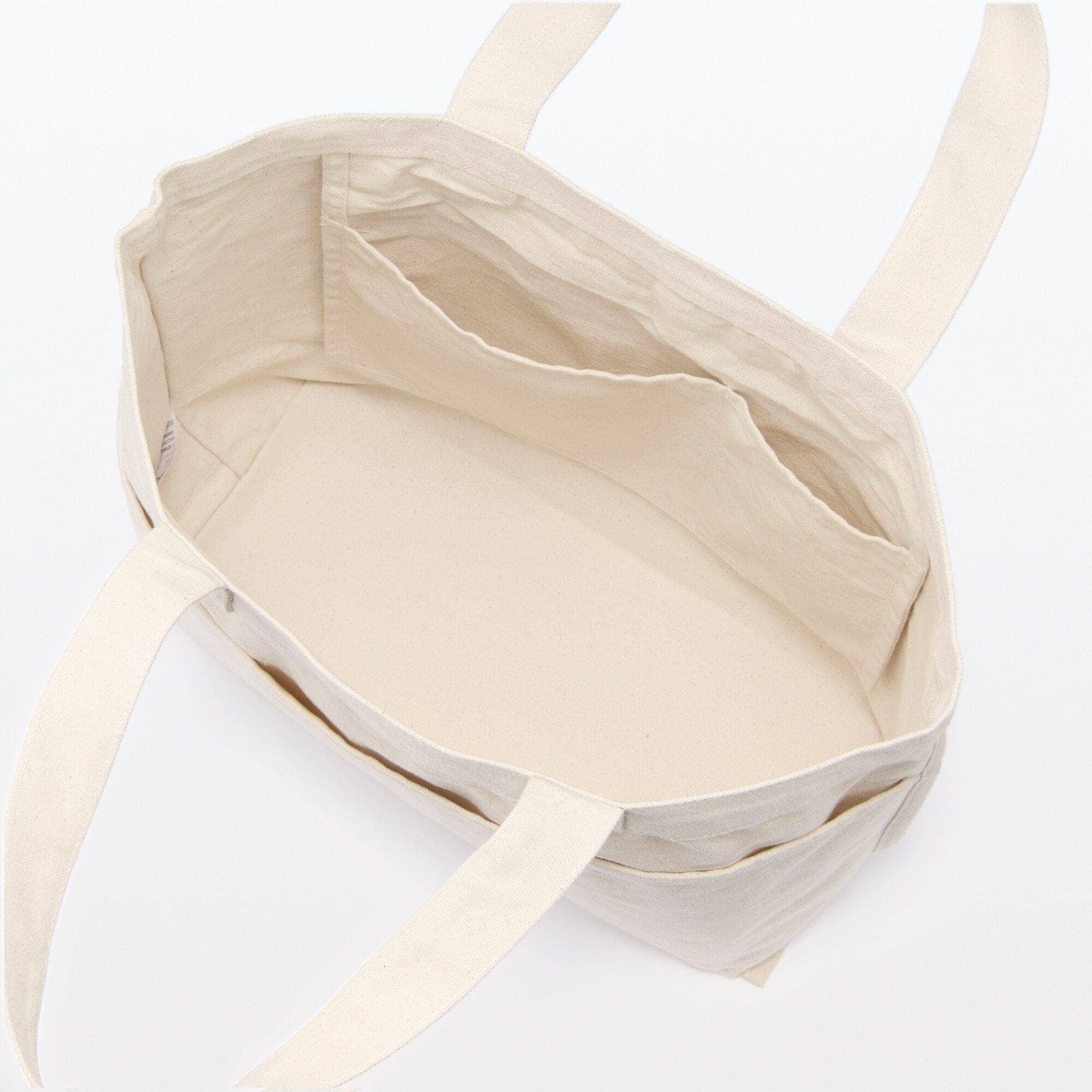 帆布　横型トートバッグ