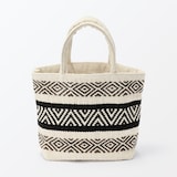 インドの手織り　トートバッグ（柄）