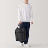 たためる　撥水縦型ボストンバッグ