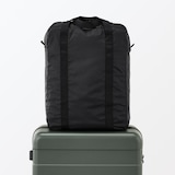 たためる　撥水縦型ボストンバッグ