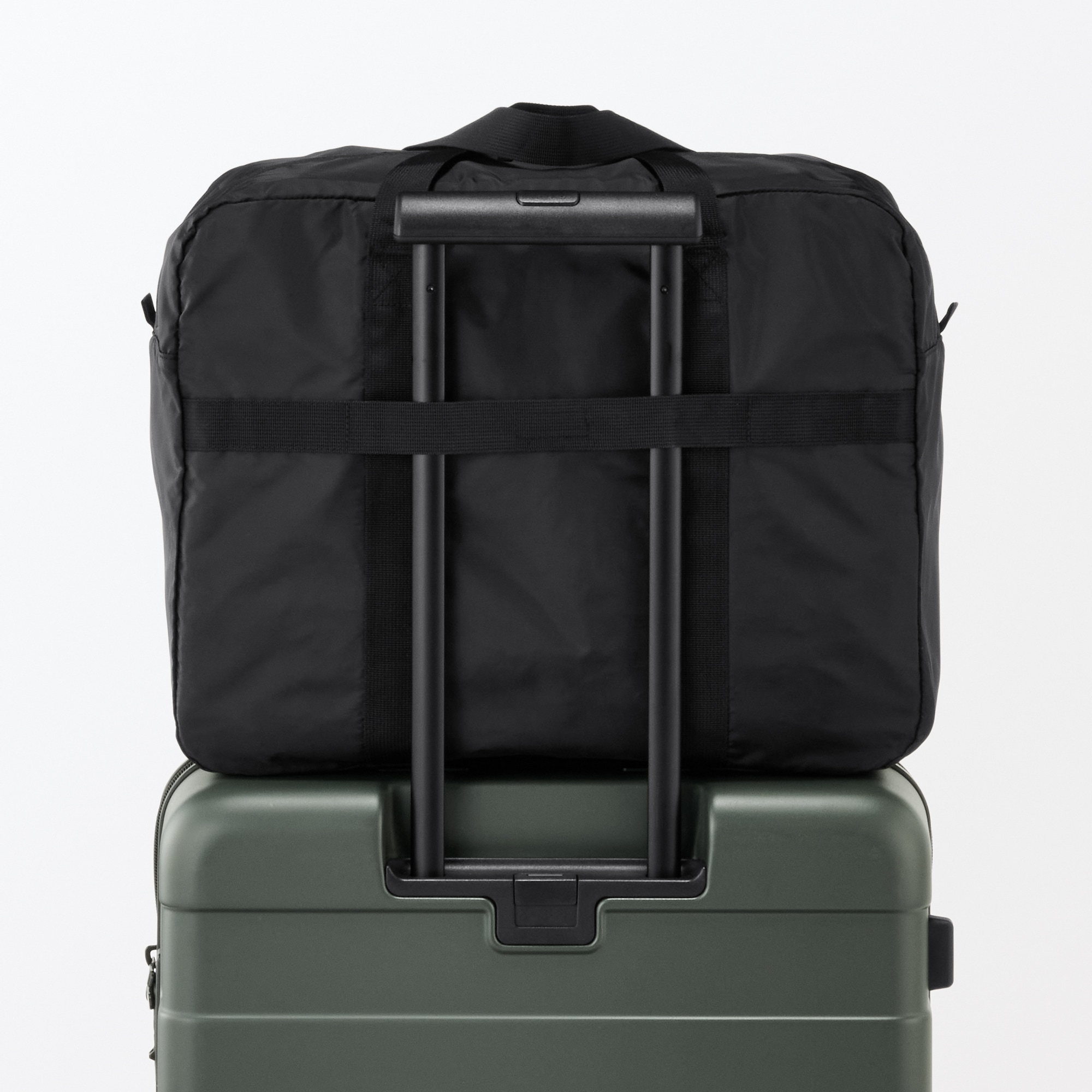 たためる　撥水横型ボストンバッグ