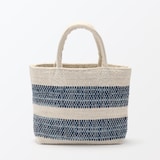 インドの手織り　トートバッグ（ボーダー）