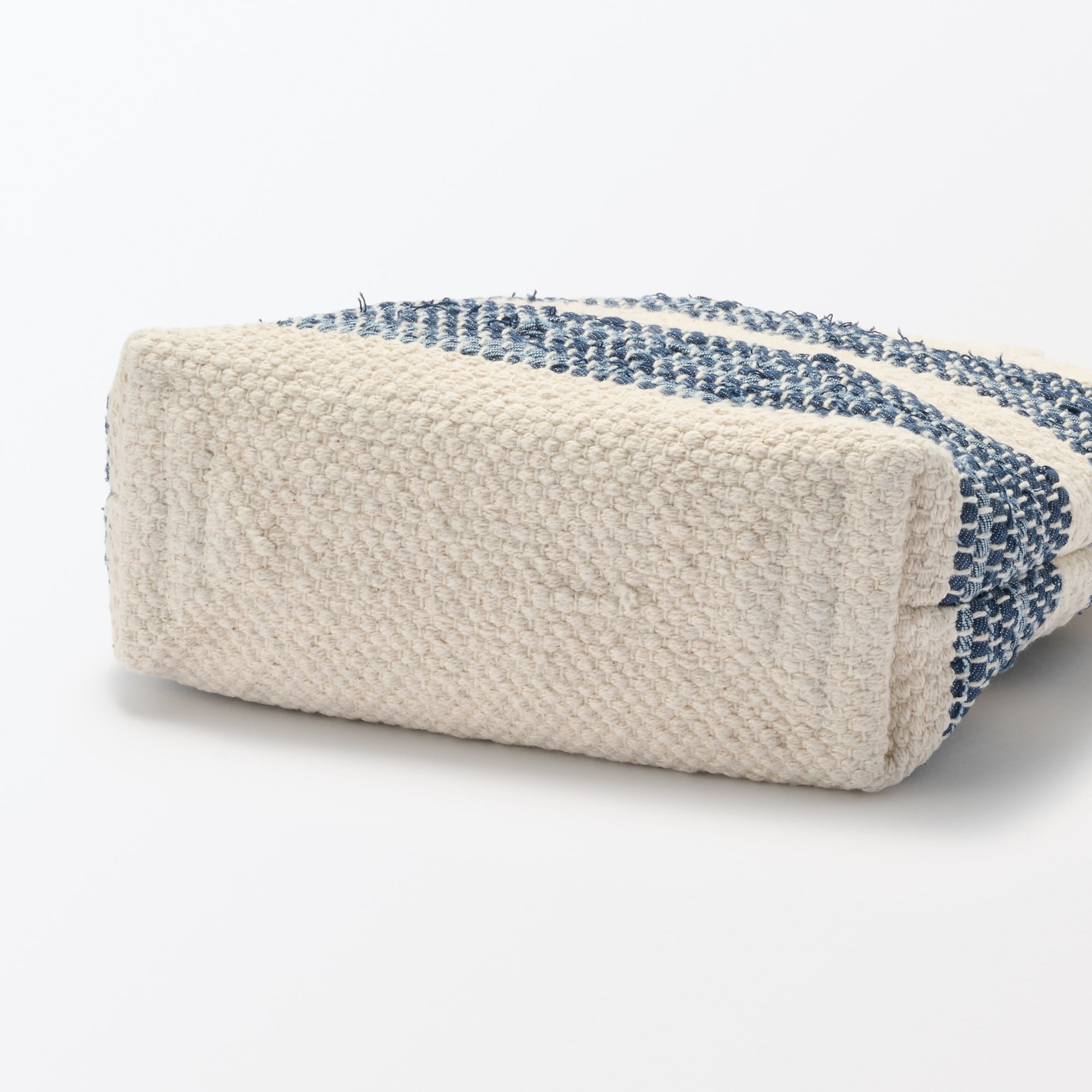 インドの手織り　トートバッグ（ボーダー）