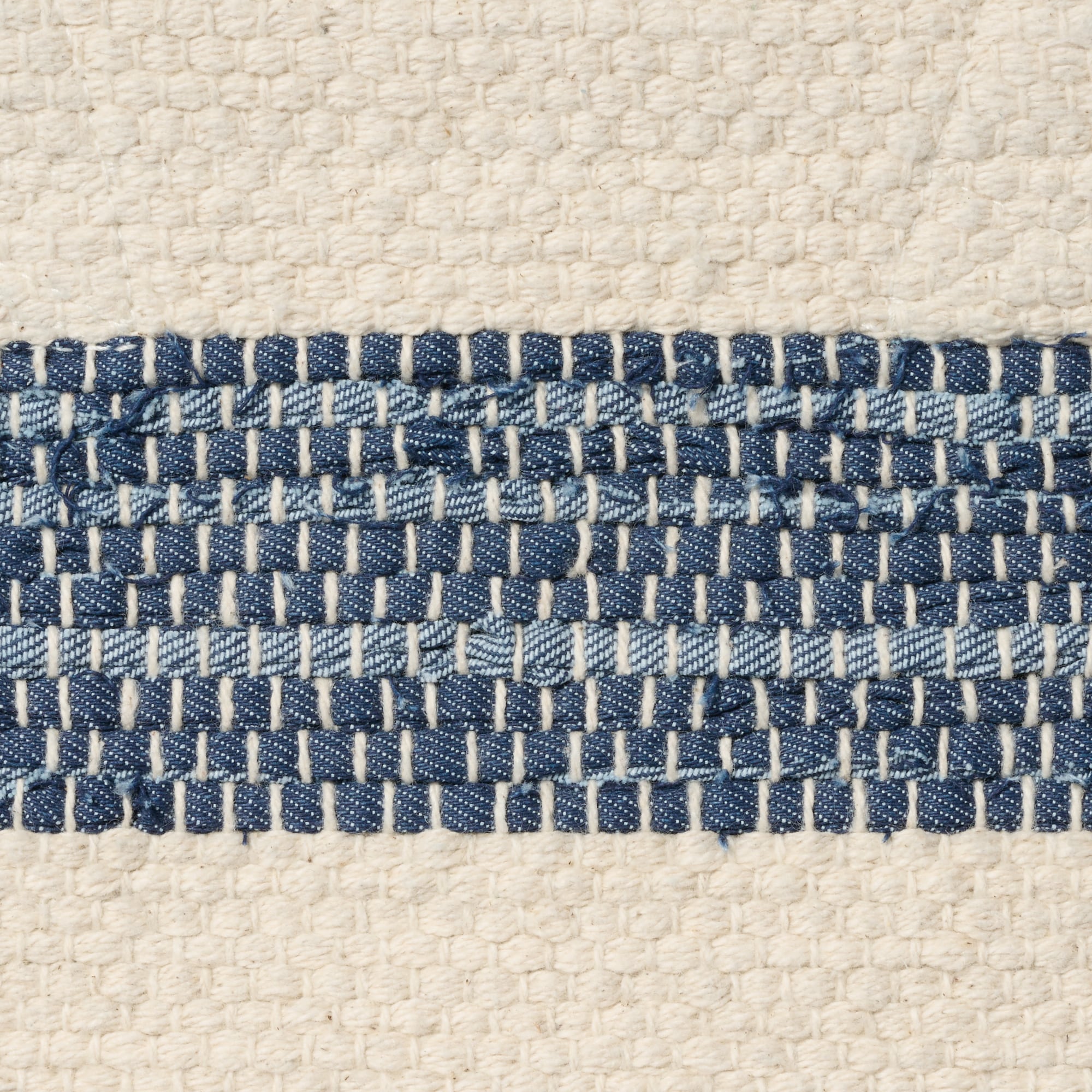 インドの手織り　トートバッグ（ボーダー）