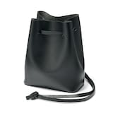 ヌメ革　巾着バッグ