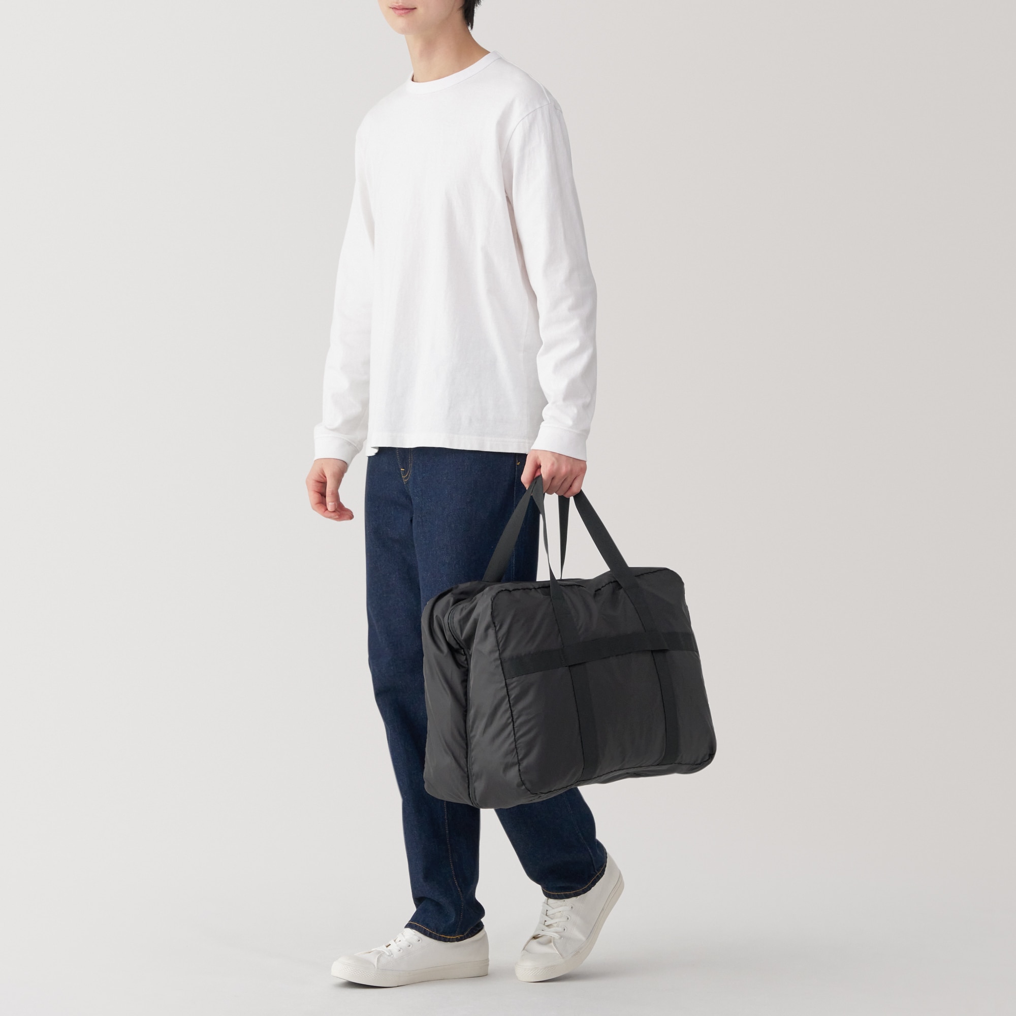 たためる　撥水旅に便利なボストンバッグ（７５Ｌ用）