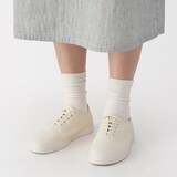 婦人　柔らかい中敷を使用した　撥水キャンバススニーカー