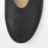 婦人　疲れにくい　レザー深履きシューズ