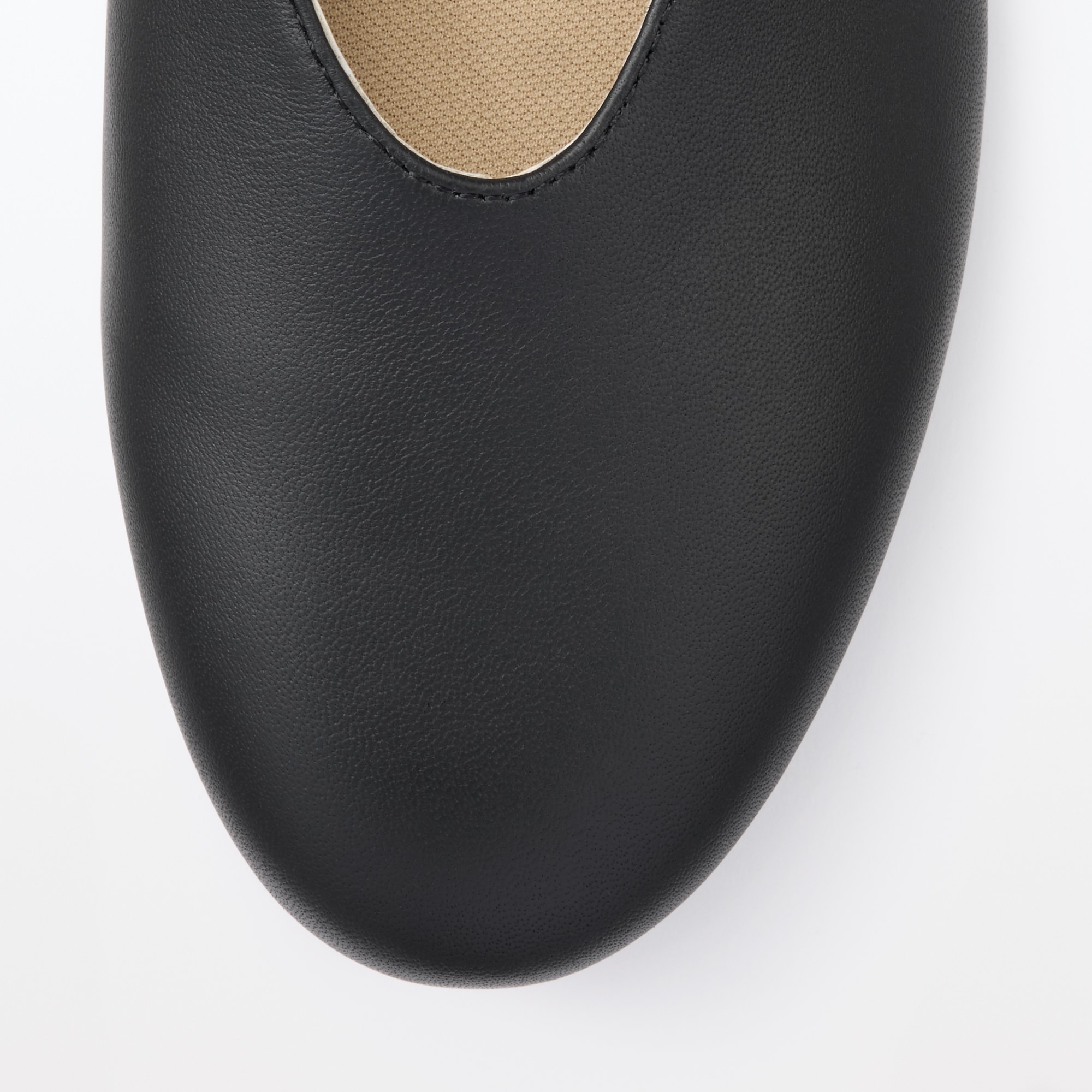 婦人　疲れにくい　レザー深履きシューズ