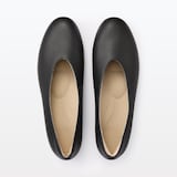 婦人　疲れにくい　レザー深履きシューズ