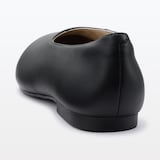 婦人　疲れにくい　レザー深履きシューズ