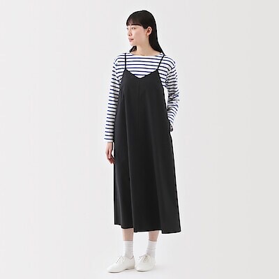 婦人　乾きやすい　ブロードキャミソールワンピース