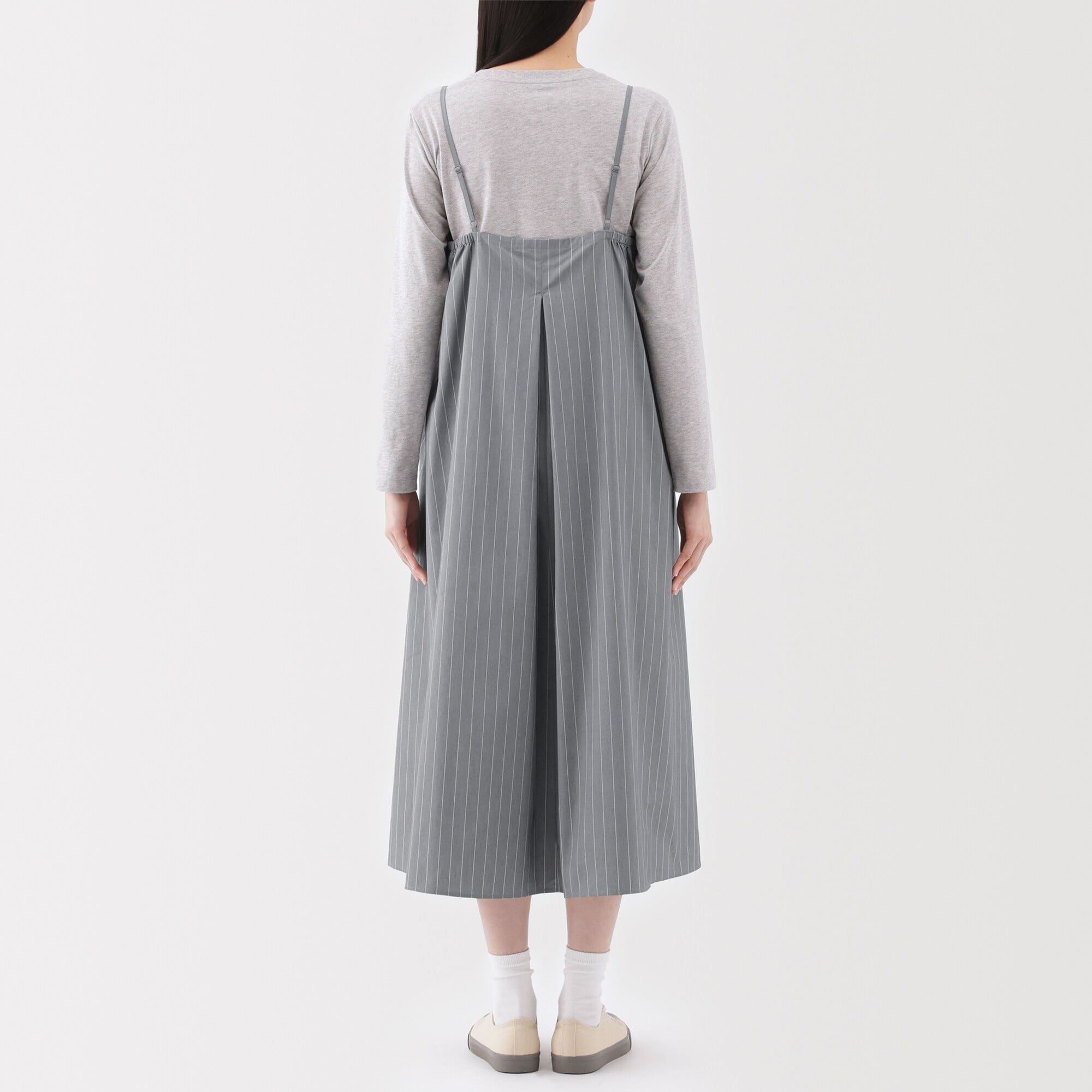 婦人　乾きやすい　ブロードキャミソールワンピース