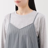 婦人　乾きやすい　ブロードキャミソールワンピース