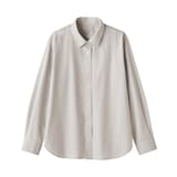 婦人　洗いざらし　ブロードレギュラーカラー長袖シャツ