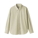 婦人　洗いざらし　ブロードレギュラーカラー長袖シャツ