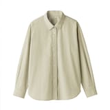 婦人　洗いざらし　ブロードレギュラーカラー長袖シャツ