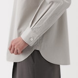 婦人　洗いざらし　ブロードレギュラーカラー長袖シャツ