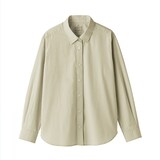 婦人　洗いざらし　ブロードレギュラーカラー長袖シャツ