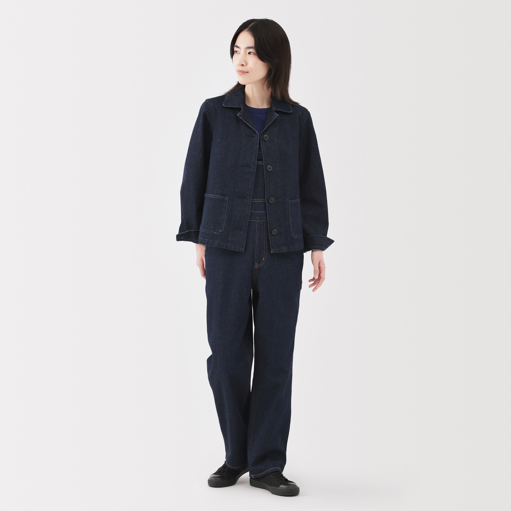 婦人 木の実から作ったカポック混 デニムジャケット | 無印良品