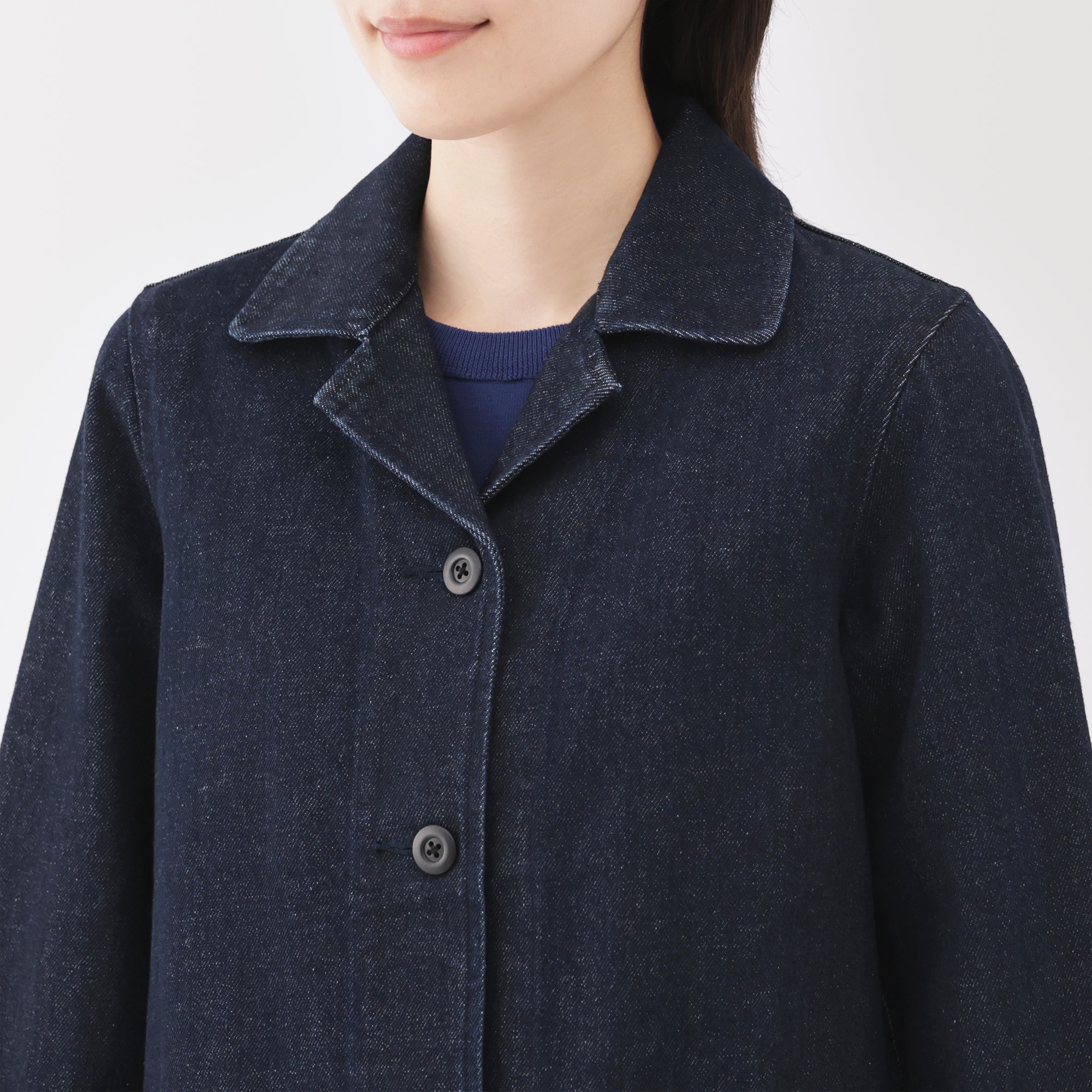 婦人 木の実から作ったカポック混 デニムジャケット | 無印良品