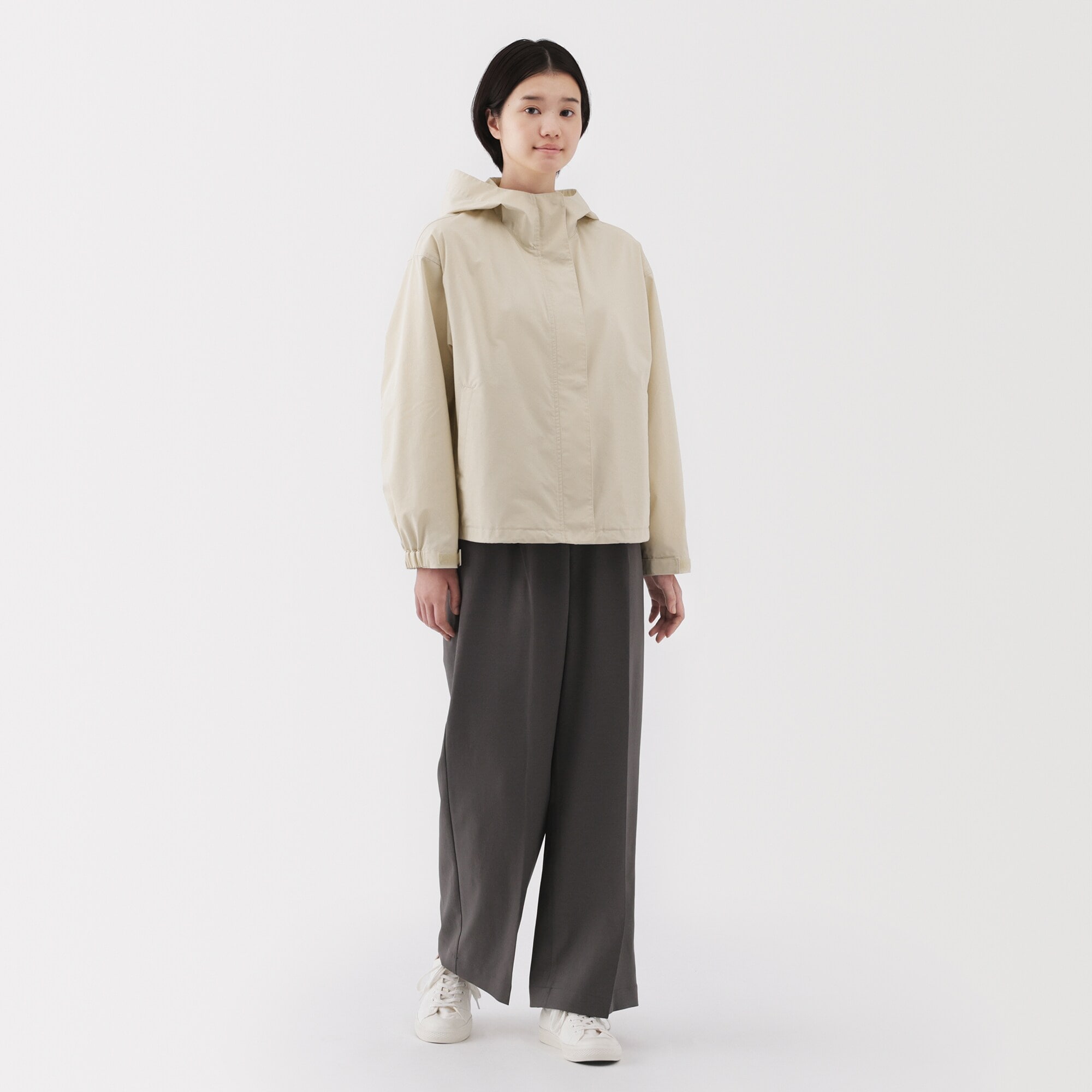 婦人　撥水　フードジャケット