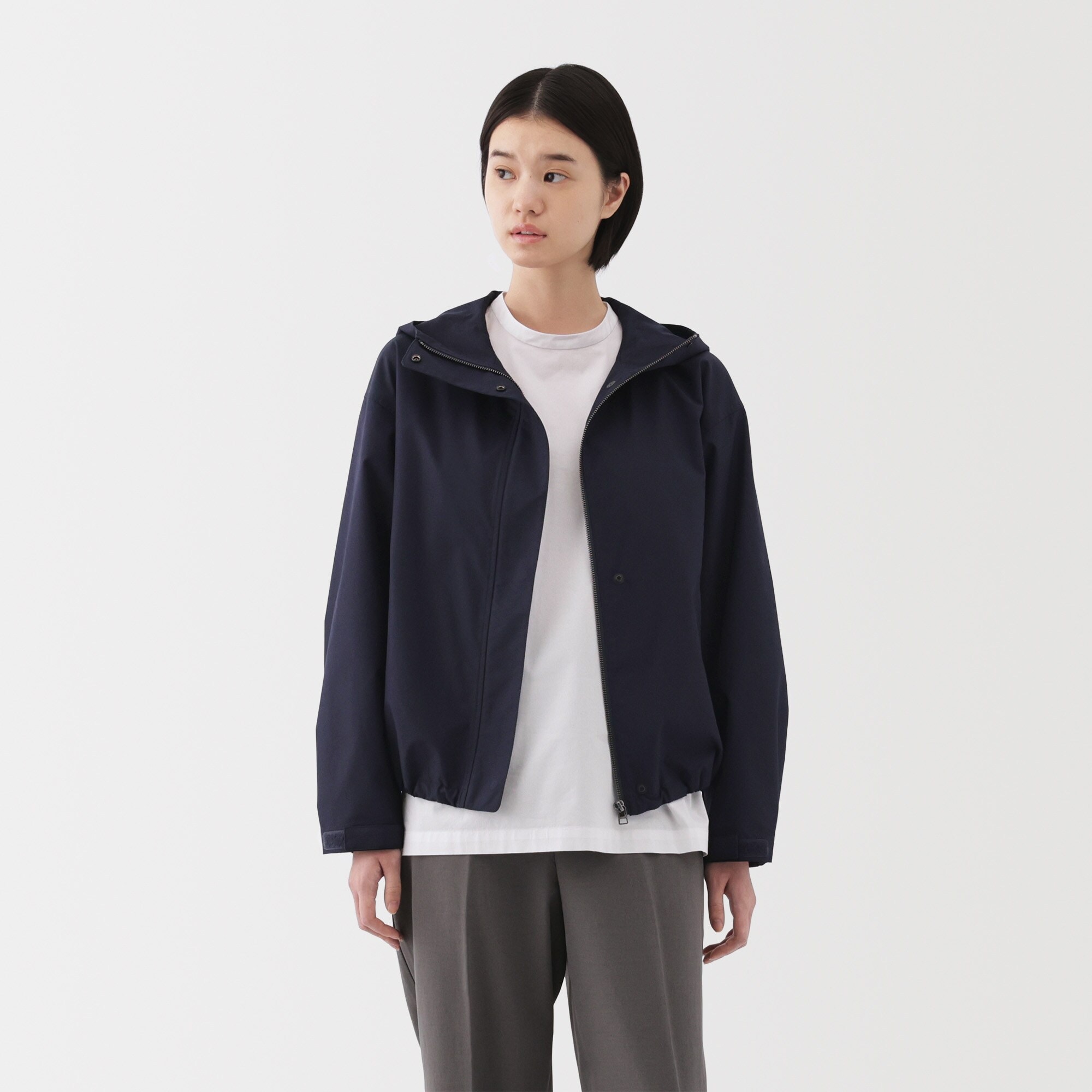 婦人　撥水　フードジャケット