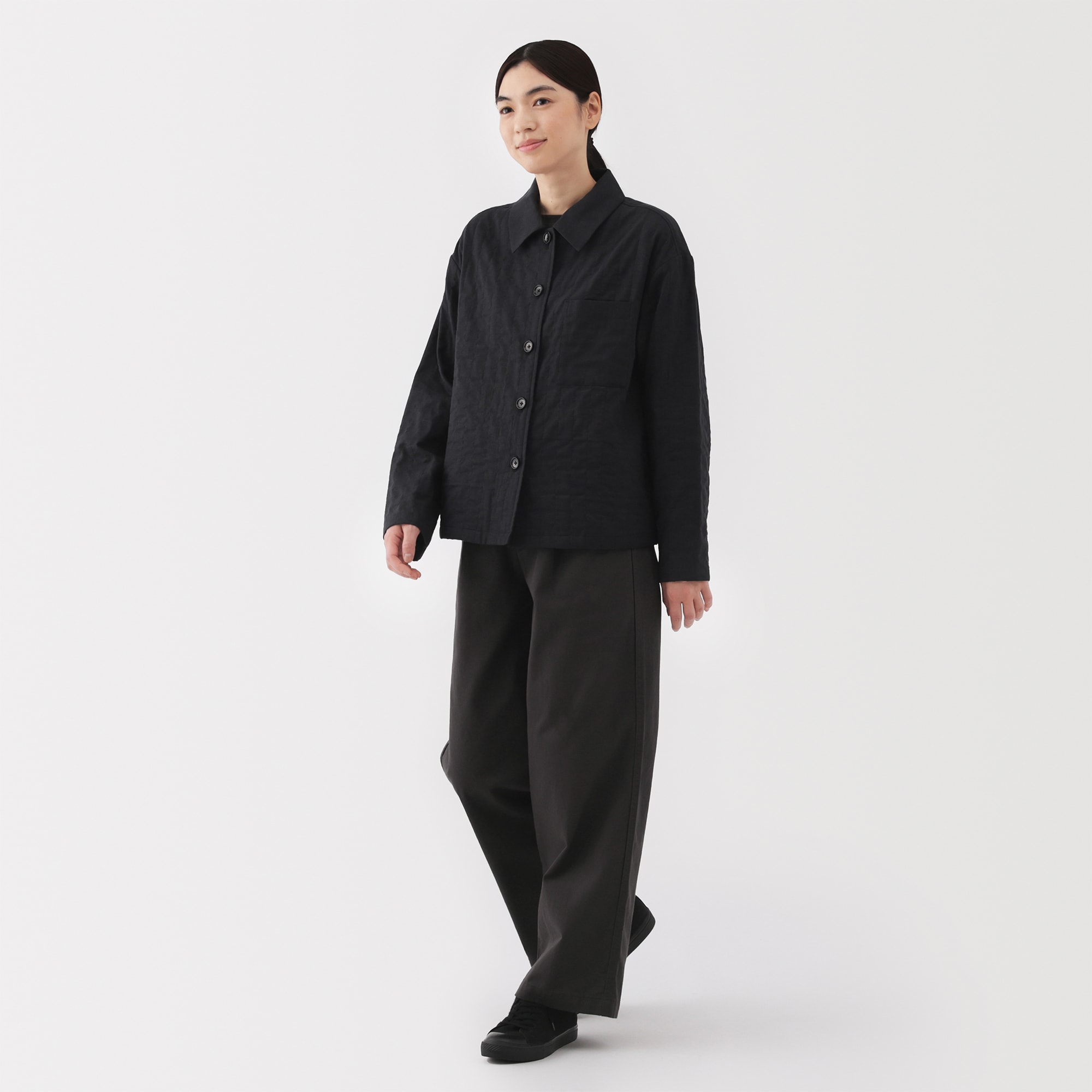 婦人 カポック混 二重ガーゼ キルトジャケット | 無印良品